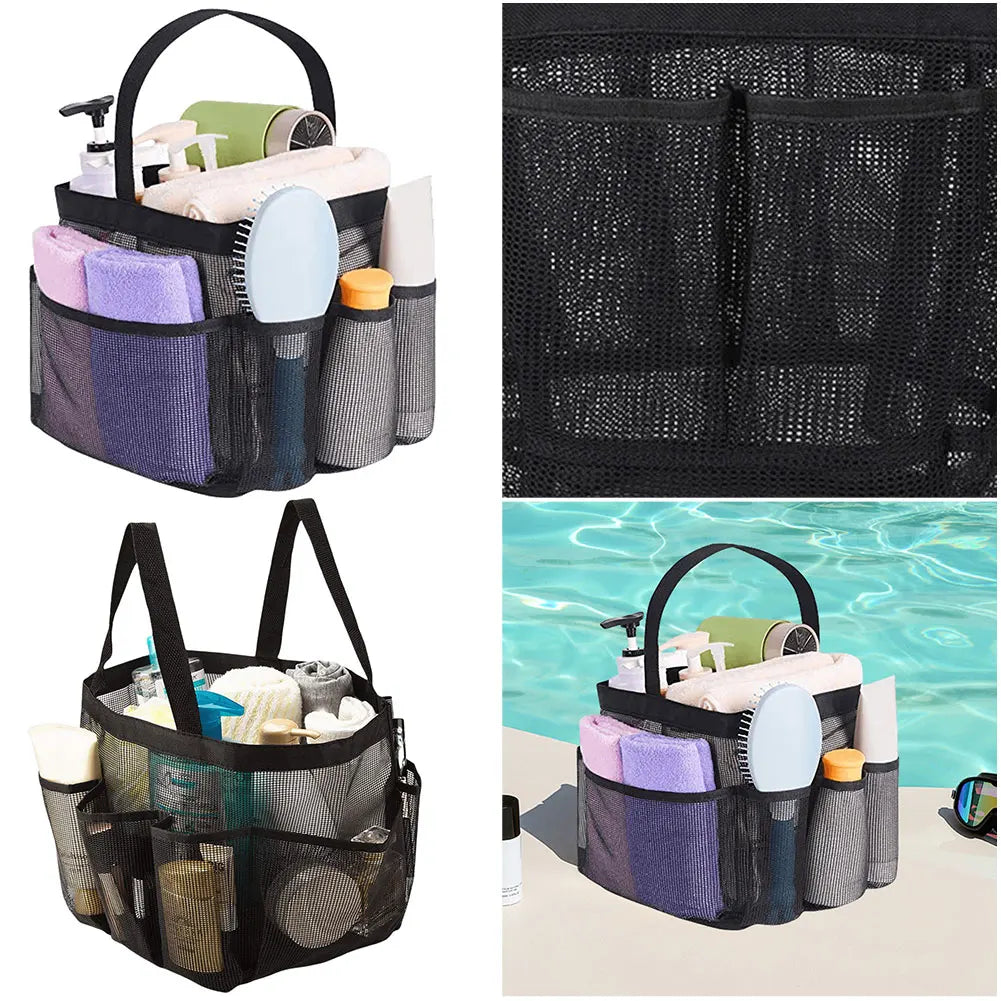 Multi-pockets Shower Tote Bag with Handle